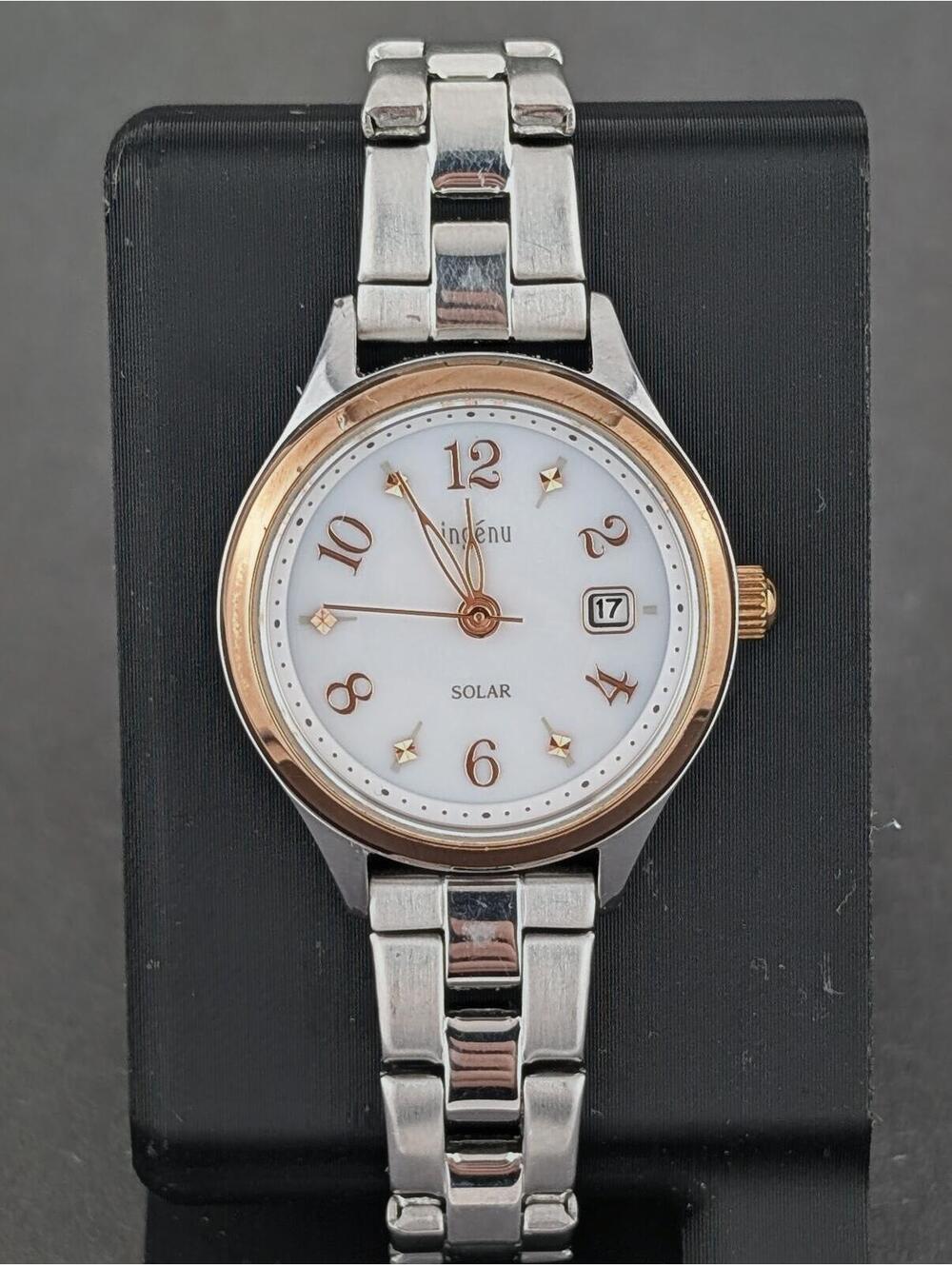 Seiko Alba Ingenu Women’s Solar Watch V137-KWS0 - Two-Tone Solar Perfect